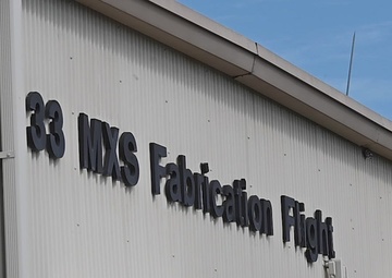 33rd FW metals technicians produce BRU-52 prototype component