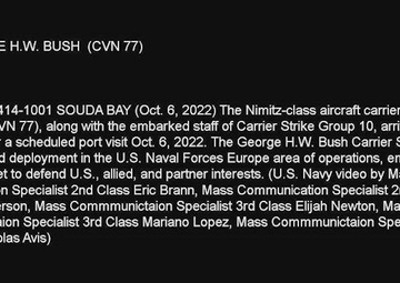 USS George H.W. Bush (CVN 77) Souda Bay