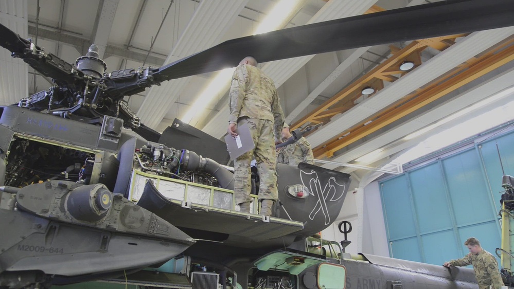 DVIDS - Video - phase maintenance on an AH-64D Apache Longbow helicopter