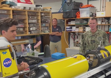 Admiral Piret Visits Woods Hole Oceanographic Institution