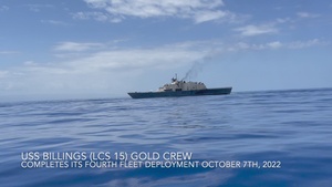 USS Billings' Gold Crew End of Deployment Video