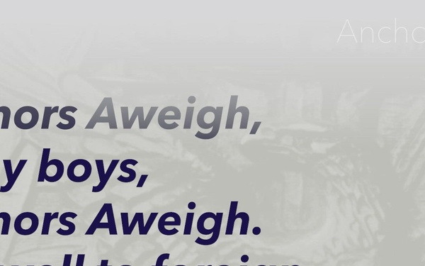 Anchors Aweigh lyric video, instrumental