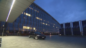 Bulgarian Minister of Defence arrives at NATO HQ for the meeting of NATO Ministers of Defence (13 Oct 2022)