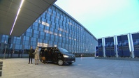 Estonian Minister of Defence arrives at NATO HQ for the meeting of NATO Ministers of Defence (13 Oct 2022)