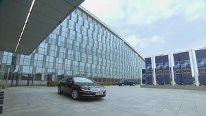 Spanish Minister of Defence arrives at NATO HQ for the meeting of NATO Ministers of Defence (13 Oct 2022)