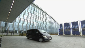 Swedish Minister of Defence arrives at NATO HQ for the meeting of NATO Ministers of Defence (13 Oct 2022)