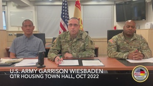 Garrison Wiesbaden Quarterly Housing Town Hall - October 2022