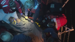 U.S. Coast Guard Cutter John McCormick crew medevacs fisherman in Canadian waters