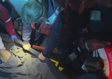 U.S. Coast Guard Cutter John McCormick crew medevacs fisherman in Canadian waters