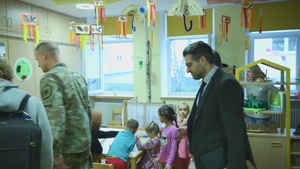 Third Air Force CC participates in Reach Out and Read program (1080p B-Roll)