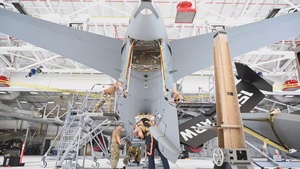 Pease Airmen Complete First APU Install in KC-46