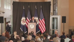 Secretary of State Antony J. Blinken delivers remarks at the opening of a new Philadelphia Passport Agency facility, and a U.S. Citizenship and Immigration Services naturalization ceremony