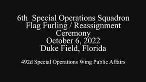 6th Special Operations Squadron flag furling ceremony