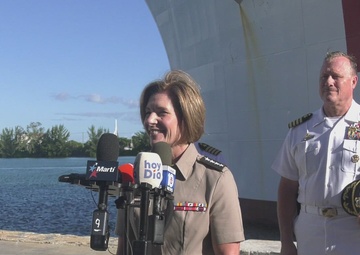 USNS COMFORT PORT OF MIAMI Press conference