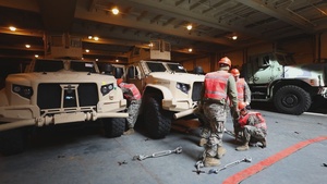 Resolute Dragon 22 | Marines and Sailors aboard USNS Dahl Execute Maritime Prepositioning Force Offload Efforts B-roll
