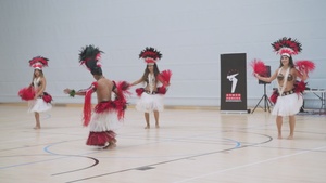 Community members entertained at Polynesian show