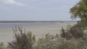 Low Water along Mississippi River near Memphis, Tennessee