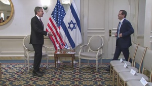 Secretary of State Antony J. Blinken meets with Israeli President Isaac Herzog in Washington, D.C.