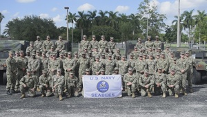 Naval Mobile Construction Battalion 14 SeaBees Say Go Navy, Beat Army