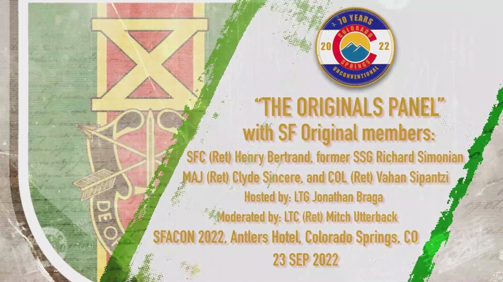 DVIDS Video Special Forces Association Convention 2022, The Originals Panel