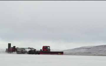Snow removal operations at Thule AB, Greenland