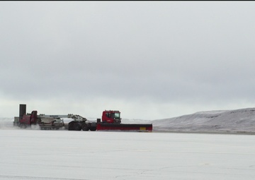 Snow removal operations at Thule AB, Greenland