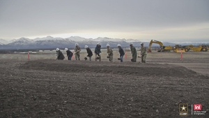 Air Force, Army Engineers breakground on runway extension project in Alaska