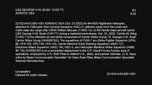 USS George H.W. Bush (CVN 77) Replenishment-at-sea