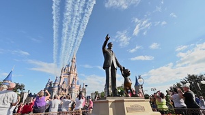 Thunderbirds Fly Over Disney