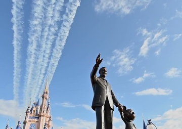 Thunderbirds Fly Over Disney