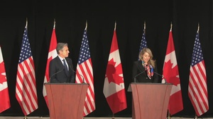 Secretary of State Antony J. Blinken holds a joint press availability with Canadian Foreign Minister Melanie Joly