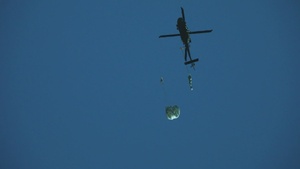 147th Aviation Regiment and 169th Air Support Operations Squadron UH-60 static line training b-roll package