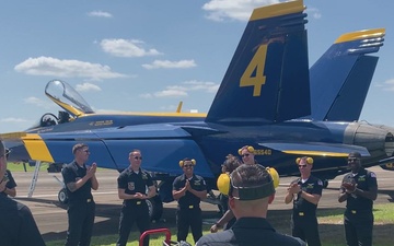The Navy Flight Demonstration Squadron, the Blue Angels Perform in Vidalia, Georgia