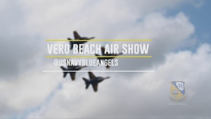 The Navy Flight Demonstration Squadron, the Blue Angels Perform in Vero Beach, Florida