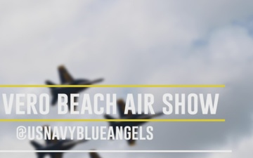 The Navy Flight Demonstration Squadron, the Blue Angels Perform in Vero Beach, Florida