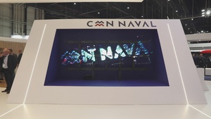 Sailors assigned to the George H.W. Bush Carrier Strike Group attend the EURONAVAL Trade Show