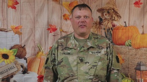 Sgt. 1st Class Roman Fallon, Thanksgiving Shoutouts