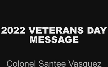 Crane Army Ammunition Activity Veterans Day message