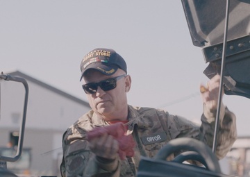 B-roll of Motor Pool at Robins Air Force Base