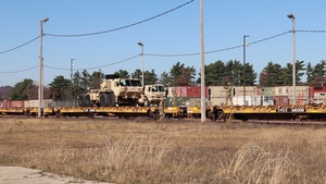 411th Engineer Company equipment deployment by rail movement at Fort McCoy, Part III