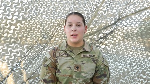 Spc. Kylie Schwind Christmas Greeting