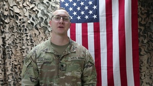 Spc. Shawn Fogleman, Thanksgiving Greeting