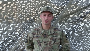 Spc. Chris Cornett, Holiday Greeting