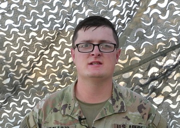 Spc. Austyn Collins, New Years Greeting