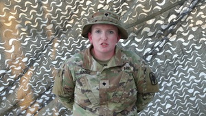 Spc. Samantha Ragle, Christmas Greeting