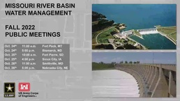Missouri River Water Management - Fall Public Meeting 2022