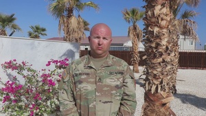 Staff Sgt. Robert McMillan Gives a Shout-out to the Dallas Cowboys