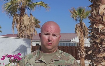 Staff Sgt. Robert McMillan Gives a Shout-out to the Dallas Cowboys