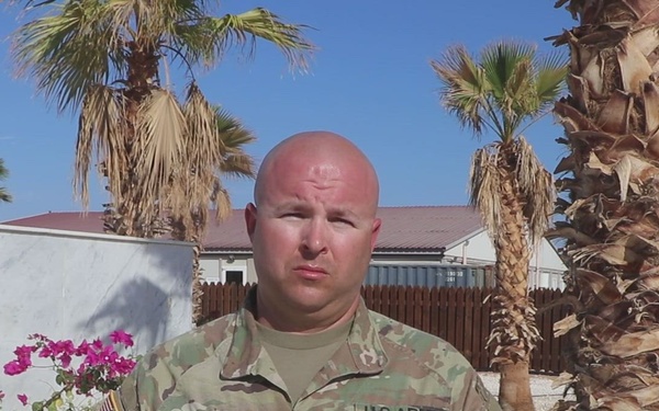 Staff Sgt. Robert McMillan Gives a Shout-out to the Dallas Cowboys