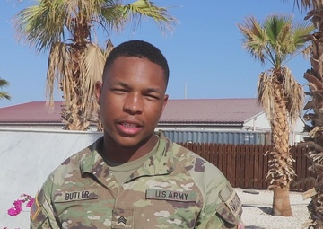 Sgt. Kierre Butler Gives a Shout-out to the Miami Dolphins